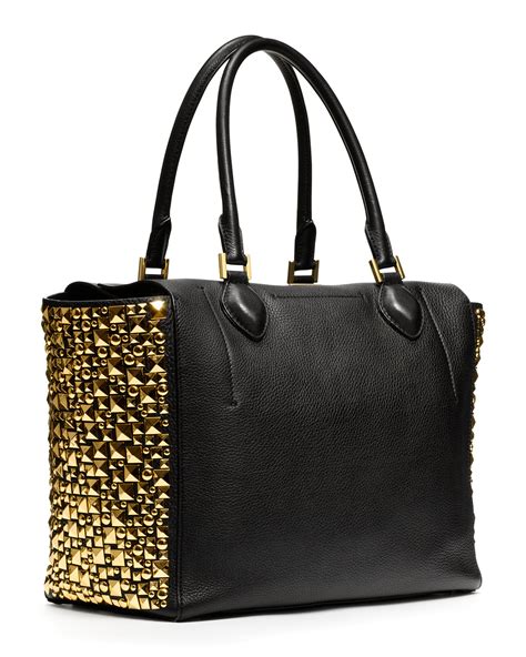 michael kors miranda studded tote